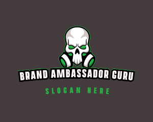 Skull Gas Mask logo design