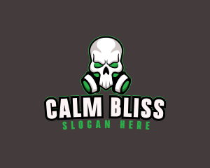 Skull Gas Mask logo design