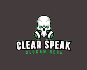 Skull Gas Mask logo design