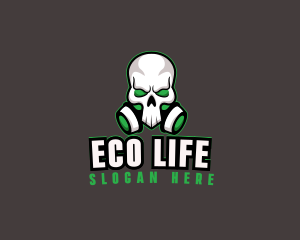 Skull Gas Mask logo design