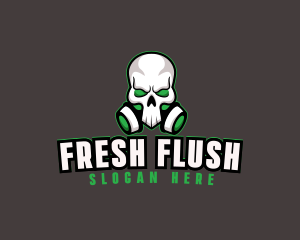 Skull Gas Mask logo design