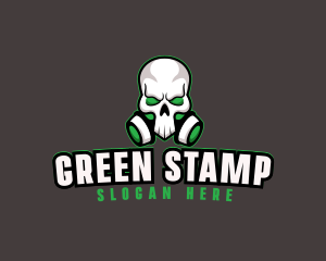 Skull Gas Mask logo design