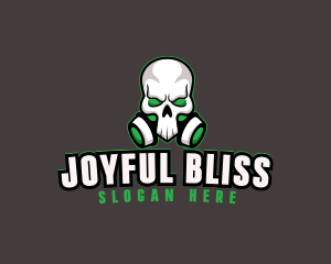 Skull Gas Mask logo design