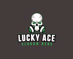 Skull Gas Mask logo design