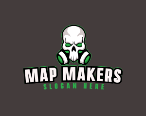 Skull Gas Mask logo design