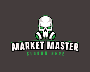 Skull Gas Mask logo design