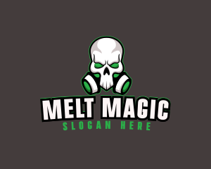 Skull Gas Mask logo design