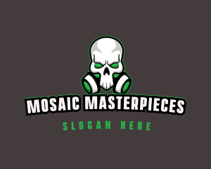 Skull Gas Mask logo design