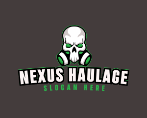 Skull Gas Mask logo design