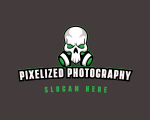 Skull Gas Mask logo design