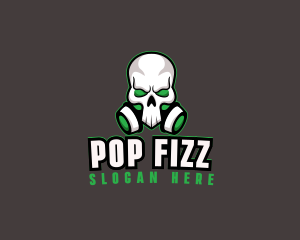 Skull Gas Mask logo design