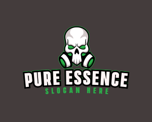 Skull Gas Mask logo design