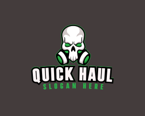 Skull Gas Mask logo design