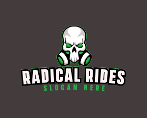 Skull Gas Mask logo design