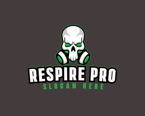 Skull Gas Mask logo design