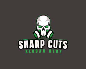 Skull Gas Mask logo design