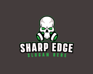 Skull Gas Mask logo design