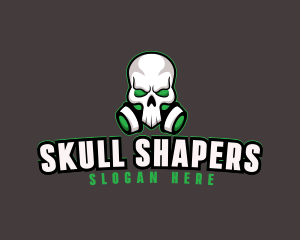 Skull Gas Mask logo design