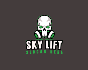 Skull Gas Mask logo design