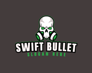 Skull Gas Mask logo design