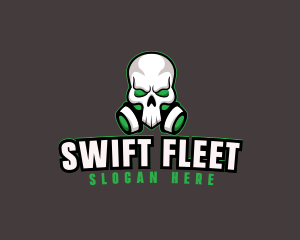 Skull Gas Mask logo design