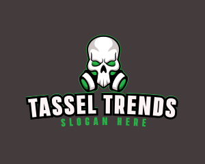 Skull Gas Mask logo design