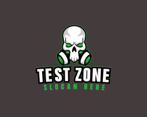 Skull Gas Mask logo design