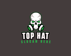 Skull Gas Mask logo design