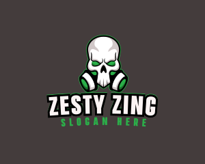 Skull Gas Mask logo design