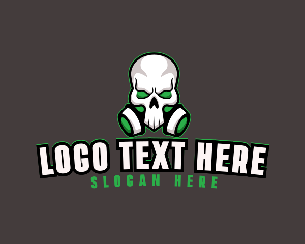 Skull Gas Mask logo