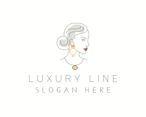 Luxury Fashion Lady  logo design