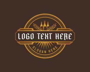 Beer Brewery Liquor Logo