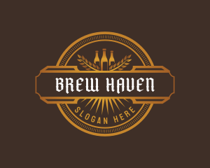 Beer Brewery Liquor logo design