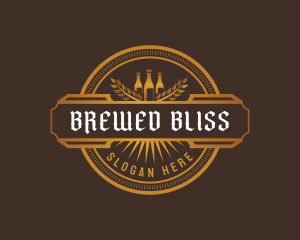 Beer Brewery Liquor logo design