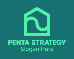 Teal Pentagon House logo