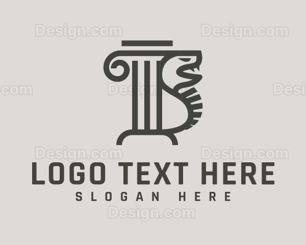 Paralegal Column Snake Logo