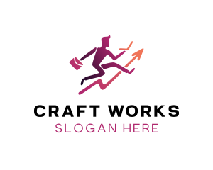 Work Employee Growth logo design