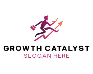 Work Employee Growth logo design