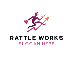 Work Employee Growth logo design