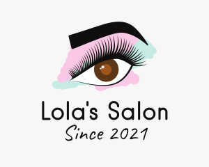 Eyebrow Eyelashes Salon  logo design