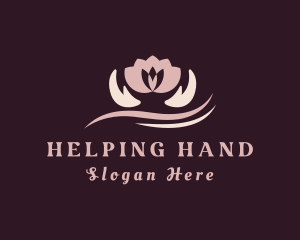 Lotus Hand Massage logo design