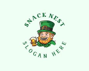 Leprechaun Beer Pub logo design