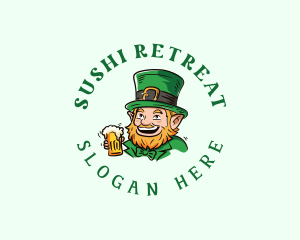 Leprechaun Beer Pub logo design