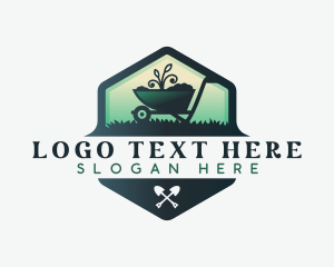 Wheelbarrow Landscaping Garden logo