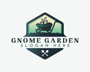 Wheelbarrow Landscaping Garden logo design