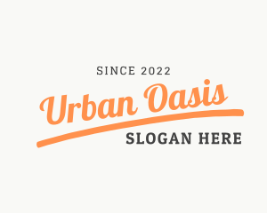 Urban Cursive Wordmark logo design