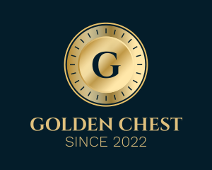 Luxury Gold Coin Letter  logo design