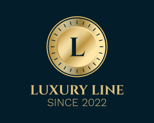 Luxury Gold Coin Letter  logo design