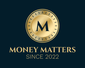 Luxury Gold Coin Letter  logo design