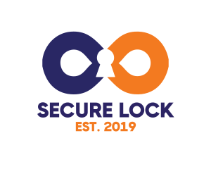 Infinity Lock Keyhole logo